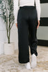 City Ease Wide Leg Bottoms in Black - LISA MARIE BOUTIQUE - Womens - Small -