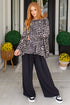 Clap for Yourself Long Sleeve Top in Animal Print - LISA MARIE BOUTIQUE - Tops - Small -