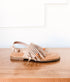 Claremont Fringe Sandal in Beige