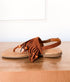 Claremont Fringe Sandal in Tan