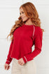 Clever Expression Long Sleeve Top - LISA MARIE BOUTIQUE - Tops - Small -