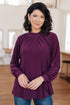 Closing Time Mock Neck Blouse - LISA MARIE BOUTIQUE - Tops - Small -