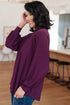 Closing Time Mock Neck Blouse - LISA MARIE BOUTIQUE - Tops - Small -