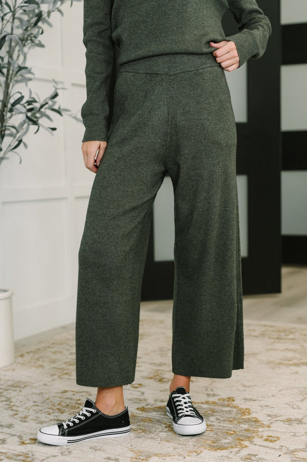 Clove Culottes in Moss - LISA MARIE BOUTIQUE - Womens - XS -