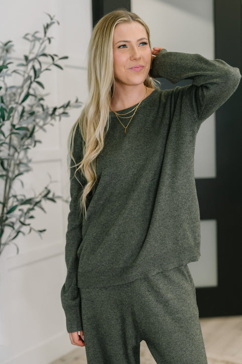 Clove Sweater in Moss - LISA MARIE BOUTIQUE - Womens - XS -