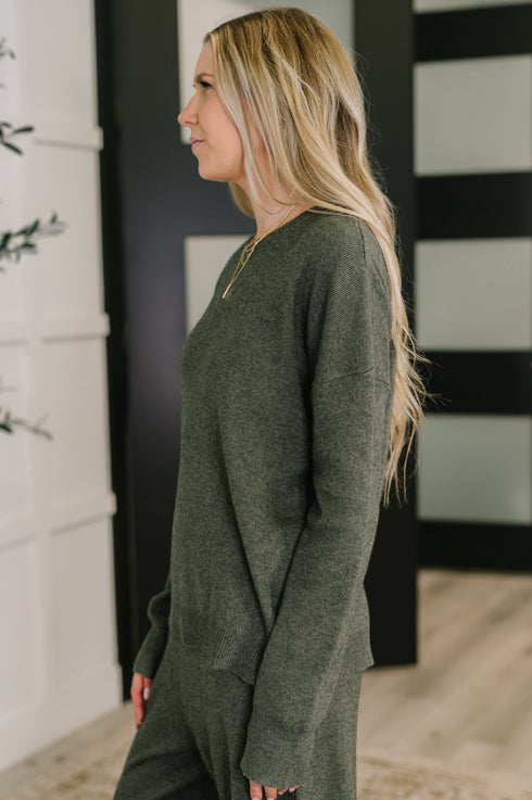 Clove Sweater in Moss - LISA MARIE BOUTIQUE - Womens - XS -
