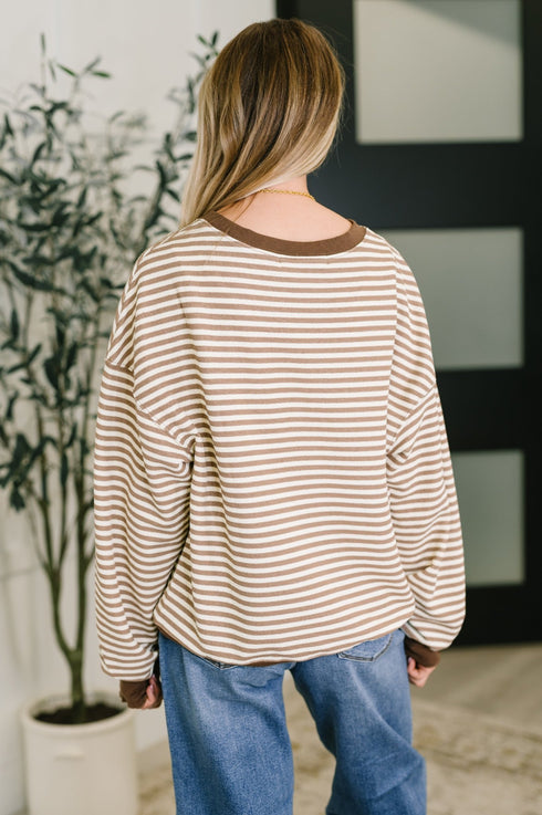 Cocoa Lane Stripe Top - LISA MARIE BOUTIQUE - Womens - Small -