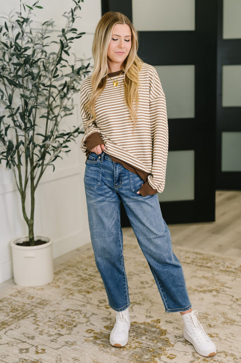 Cocoa Lane Stripe Top - LISA MARIE BOUTIQUE - Womens - Small -