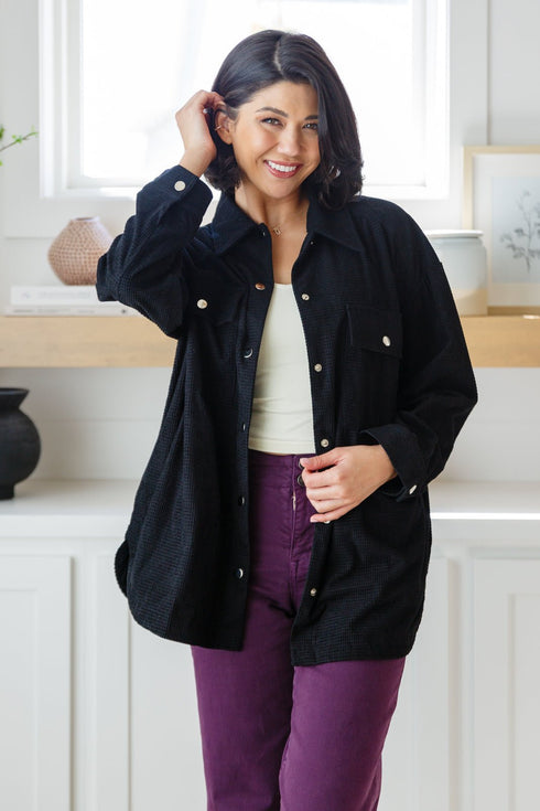 Come Rain or Shine Button Down Top - LISA MARIE BOUTIQUE - Tops - Small -