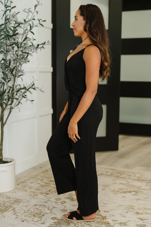 Completely Justified Jumpsuit in Black - LISA MARIE BOUTIQUE - Jumpsuits & Rompers - Small -