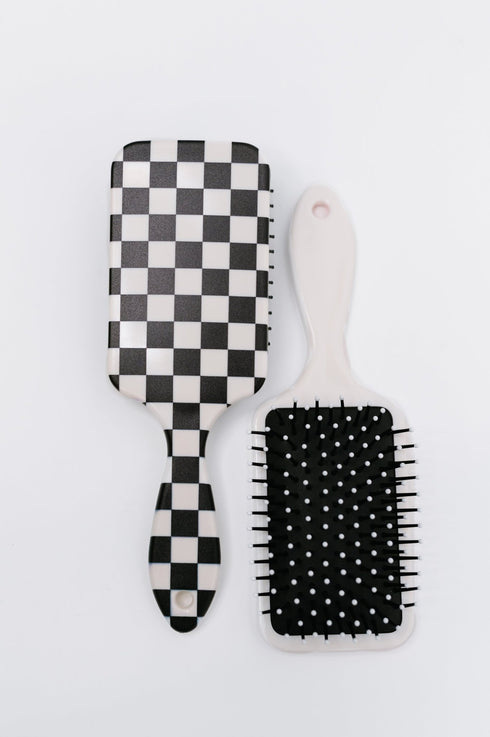 Cookies & Cream Checks Brush - LISA MARIE BOUTIQUE - Womens - OS -