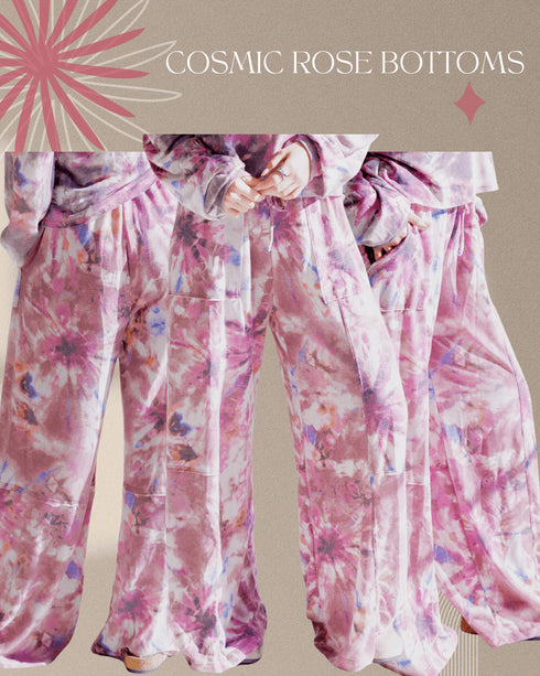 Cosmic Rose Glow Bottoms - LISA MARIE BOUTIQUE - S -