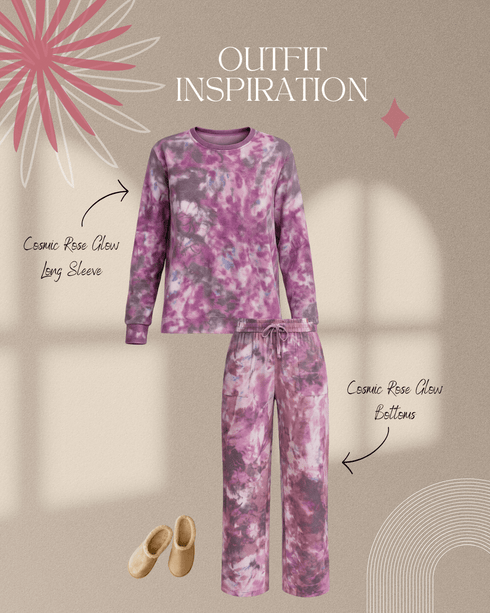 Cosmic Rose Glow Long Sleeve - LISA MARIE BOUTIQUE - S -