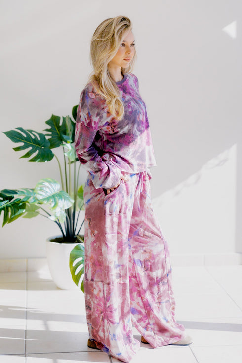 Cosmic Rose Glow Long Sleeve - LISA MARIE BOUTIQUE - S -