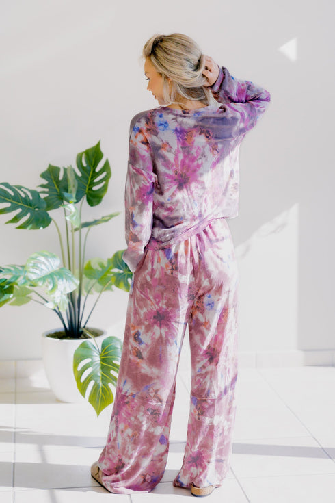 Cosmic Rose Glow Long Sleeve - LISA MARIE BOUTIQUE - S -