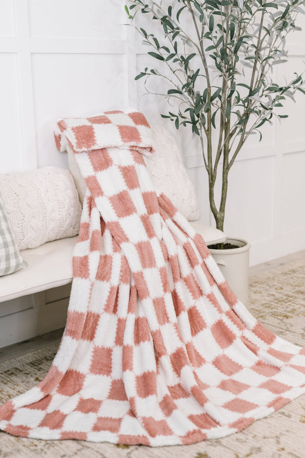 Cotton Candy Checks Blanket - LISA MARIE BOUTIQUE - Womens - OS -