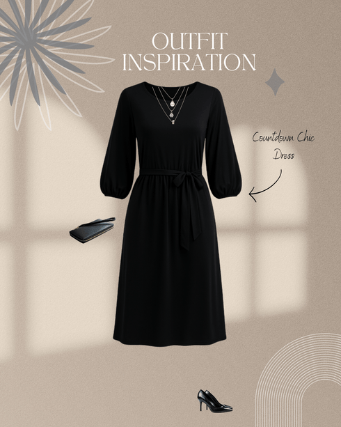 Countdown Chic Dress - LISA MARIE BOUTIQUE - S -