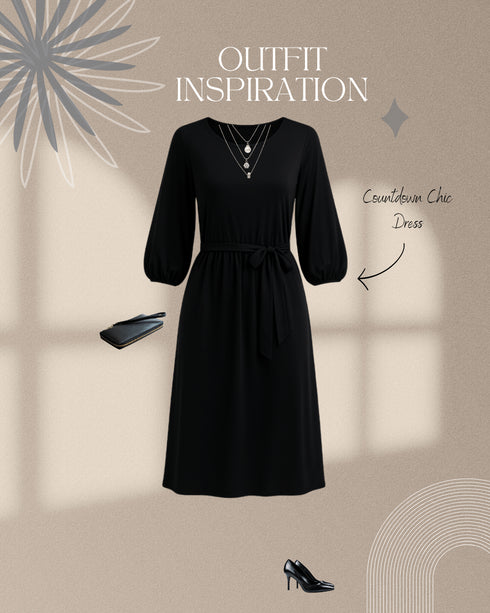 Countdown Chic Dress - LISA MARIE BOUTIQUE - S -