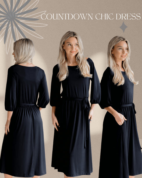 Countdown Chic Dress - LISA MARIE BOUTIQUE - S -