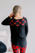 Crimson Cabin Plaid V - Neck - LISA MARIE BOUTIQUE - S -