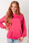 Crosswalk Textured Hoodie in Rose - LISA MARIE BOUTIQUE - Tops - Small -