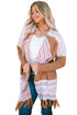 South Western Tassel Hem Knit Cardigan