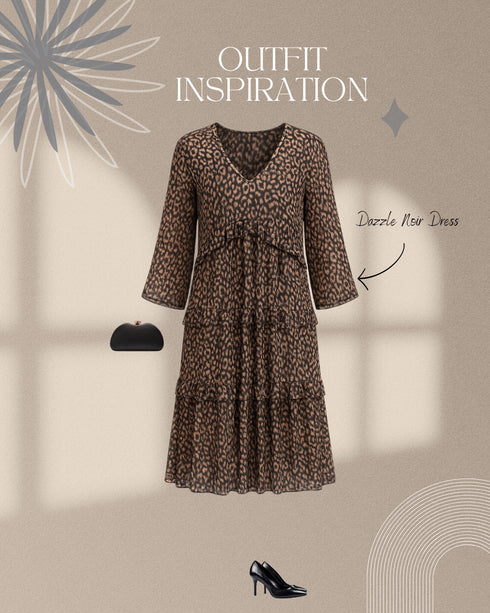 Dazzle Noir Dress - LISA MARIE BOUTIQUE - S -