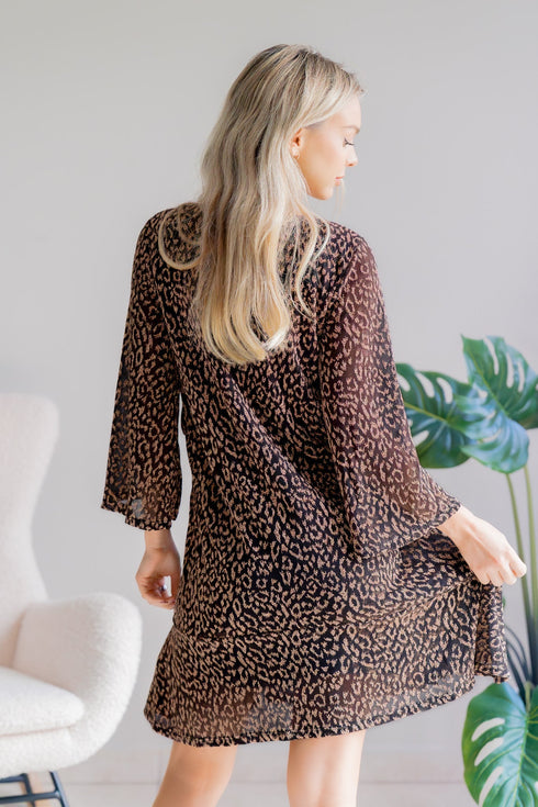 Dazzle Noir Dress - LISA MARIE BOUTIQUE - S -