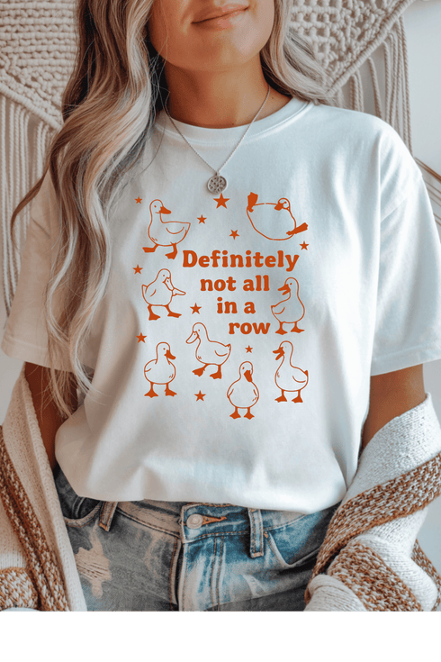 Definitely Not T-Shirt - LISA MARIE BOUTIQUE - Graphic Tee - S - White Gildan Tee -