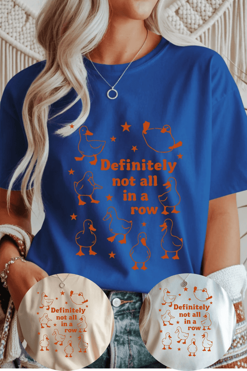 Definitely Not T-Shirt - LISA MARIE BOUTIQUE - Graphic Tee - S - White Gildan Tee -