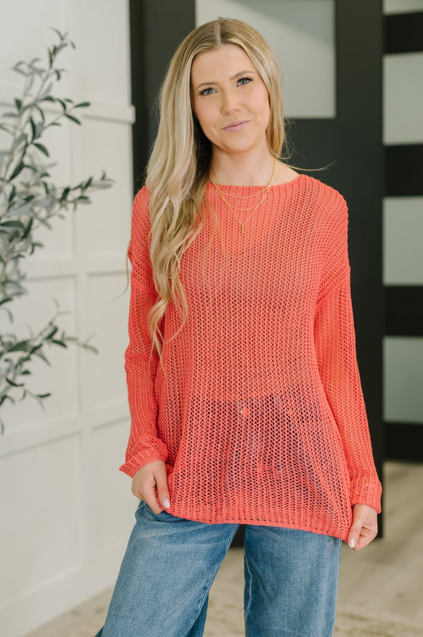 Desert Bloom Loose Knit Sweater - LISA MARIE BOUTIQUE - Womens - Small -