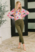 Distinguished Guest Floral Button Down - LISA MARIE BOUTIQUE - Womens - Small -