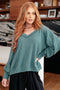 Doesn't Compare V - Neck Top - LISA MARIE BOUTIQUE - Tops - Small -