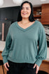Doesn't Compare V - Neck Top - LISA MARIE BOUTIQUE - Tops - Small -