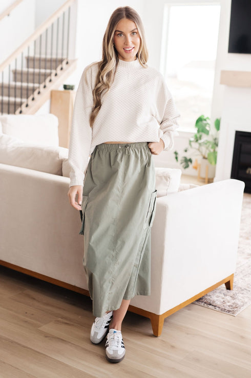 Don't Change Anything Mock Neck Pullover - LISA MARIE BOUTIQUE - Tops - Small -