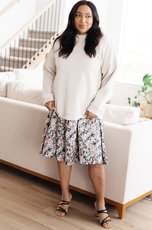 Don't Change Anything Mock Neck Pullover - LISA MARIE BOUTIQUE - Tops - Small -