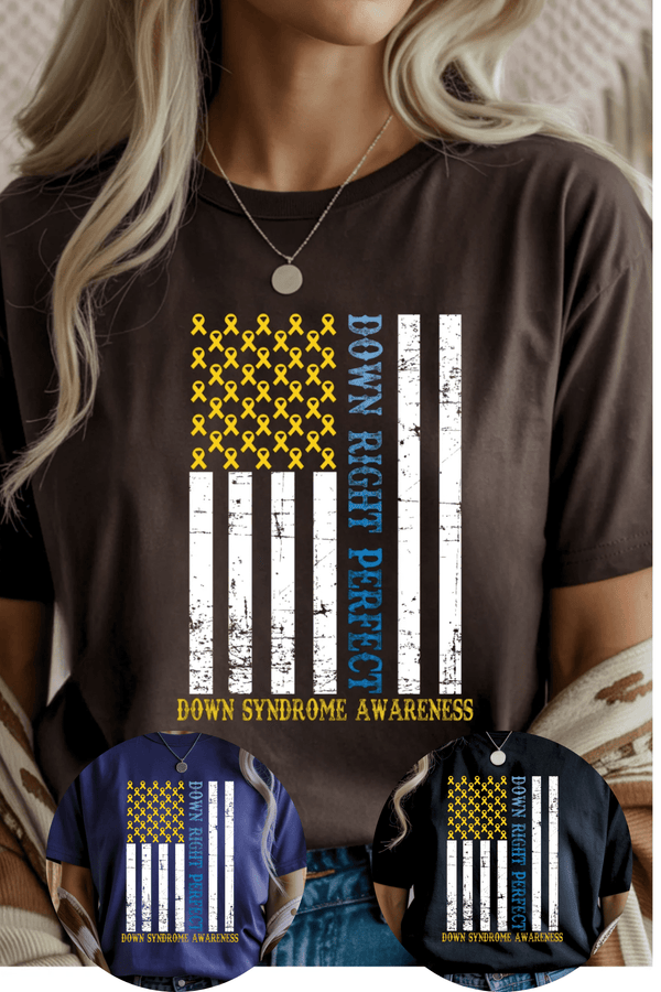 Down Syndrome Awareness T-Shirt - LISA MARIE BOUTIQUE - S - Black Gildan Tee -