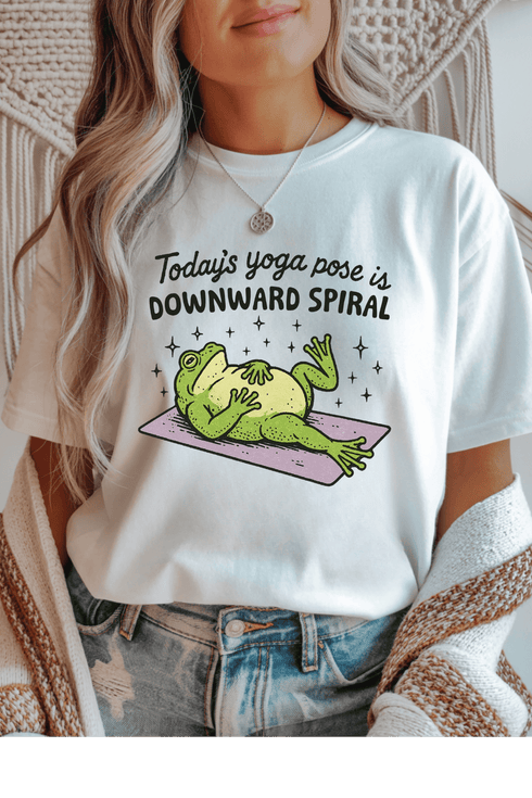 Downward Spiral T-Shirt - LISA MARIE BOUTIQUE - Graphic Tee - S - White Gildan Tee -