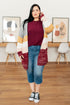 Drive Downtown Dolman Sleeve Top in Wine - LISA MARIE BOUTIQUE - Tops - Small -