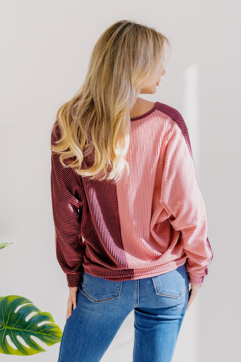 Dusky Rose Duo Top - LISA MARIE BOUTIQUE - S -