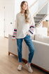 End of the Story Striped Sleeve Sweater - LISA MARIE BOUTIQUE - Tops - Small -
