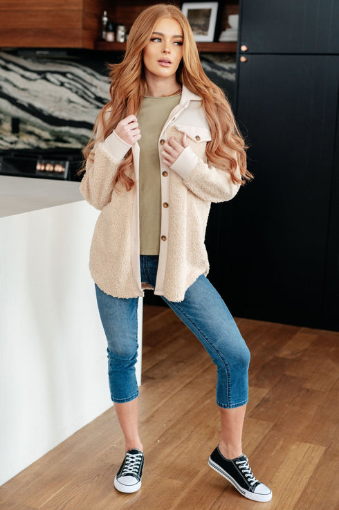 Endless Potential Sherpa Shacket - LISA MARIE BOUTIQUE - Layers - Small -