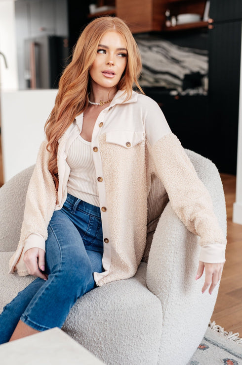 Endless Potential Sherpa Shacket - LISA MARIE BOUTIQUE - Layers - Small -