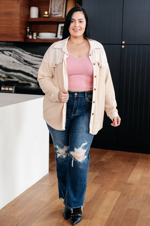 Endless Potential Sherpa Shacket - LISA MARIE BOUTIQUE - Layers - Small -