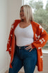 Enough Anyways Floral Cardigan in Burnt Orange - LISA MARIE BOUTIQUE - Layers - Small -