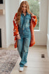 Enough Anyways Floral Cardigan in Burnt Orange - LISA MARIE BOUTIQUE - Layers - Small -