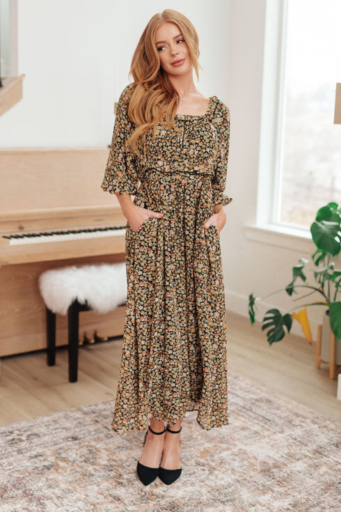Ever So Briefly Floral Maxi Dress - LISA MARIE BOUTIQUE - Dresses - Small -