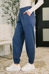 Every Second, Every Hour Jogger Bottoms in Blue Indigo - LISA MARIE BOUTIQUE - Womens - Small -