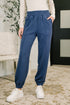 Every Second, Every Hour Jogger Bottoms in Blue Indigo - LISA MARIE BOUTIQUE - Womens - Small -