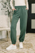 Every Second, Every Hour Jogger Bottoms in Dark Forest - LISA MARIE BOUTIQUE - Womens - Small -